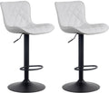 Set van 2 Exclusieve Barkrukken - Hoge Stoelen - Superieur Comfort, 360° Draaibaar Design Kleur wit