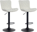 Set van 2 Moderne Barkrukken - Hockerstoelen - Optimaal Comfort, Verstelbare Hoogte Kleur crème