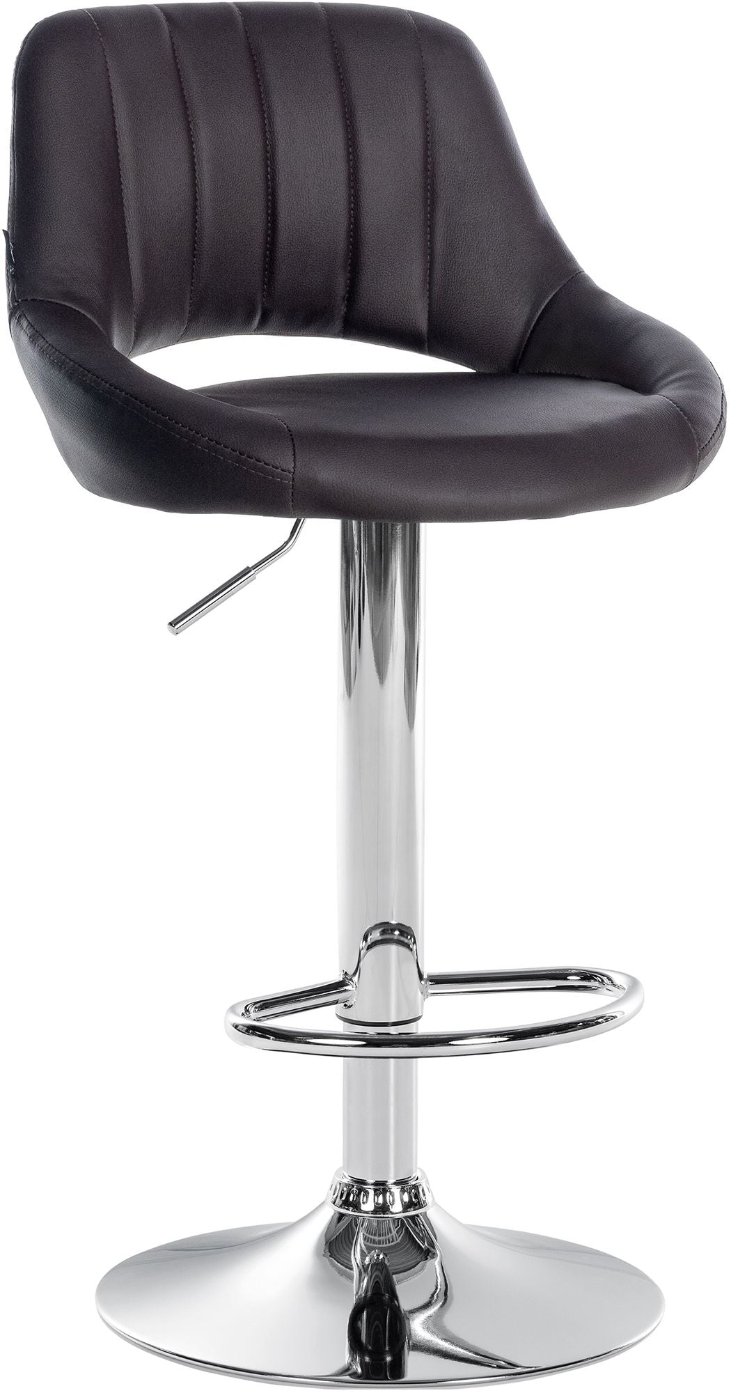 Kunstleren Barkruk - Zwenkbare Kruk - Ergonomisch Design voor Comfort en Stabiliteit Kleur bruin
