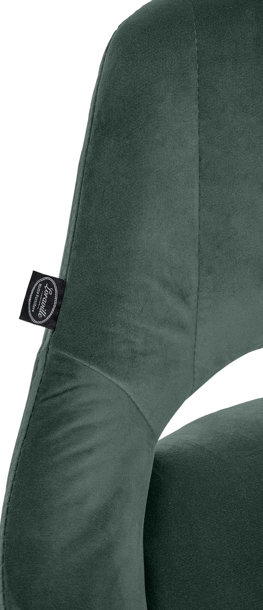 Barkruk Fluweel - Moderne Hoge Kruk, Verstelbaar Frame, 360° Draaifunctie en Voetsteun Kleur groen