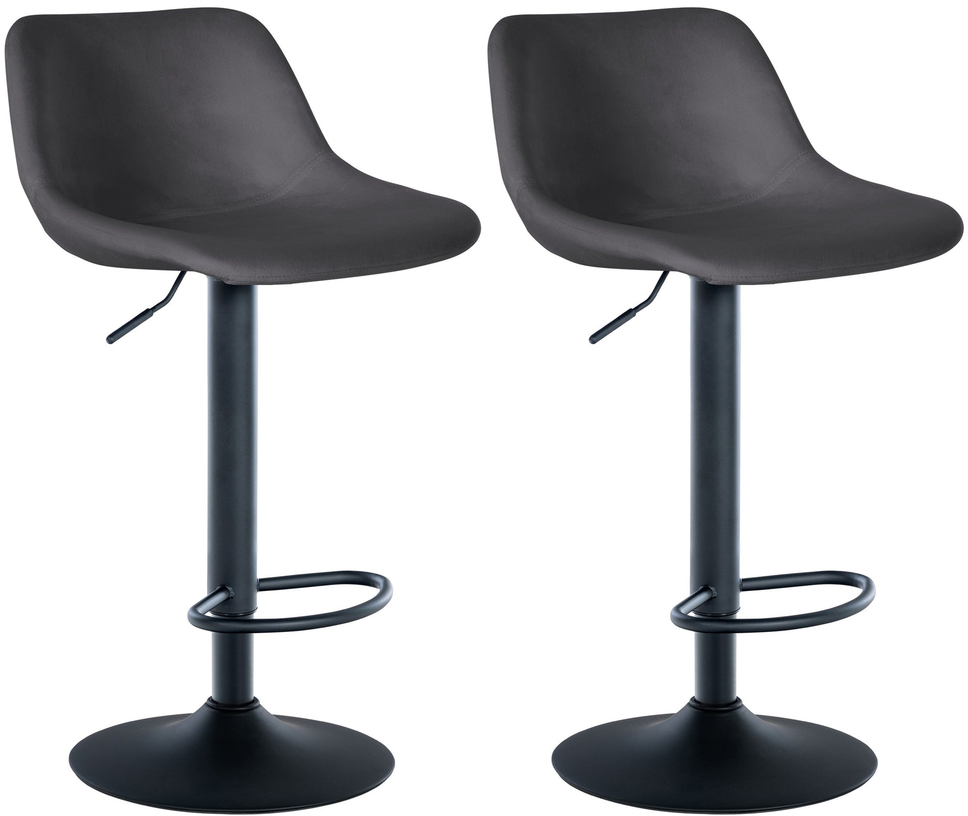 Moderne Barkrukken Set - Design Krukken - Hoog Zitcomfort, 360° Draaibaarheidsvoordeel Kleur donkergrijs