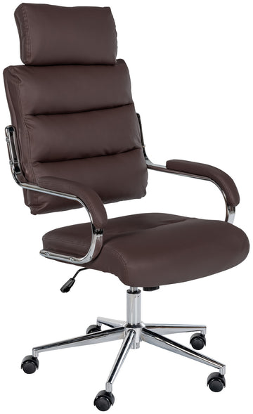 Ergonomische Bureaustoel - Kantoorstoel - Hoog Stabiliteit & Langdurig Comfort Kleur bruin
