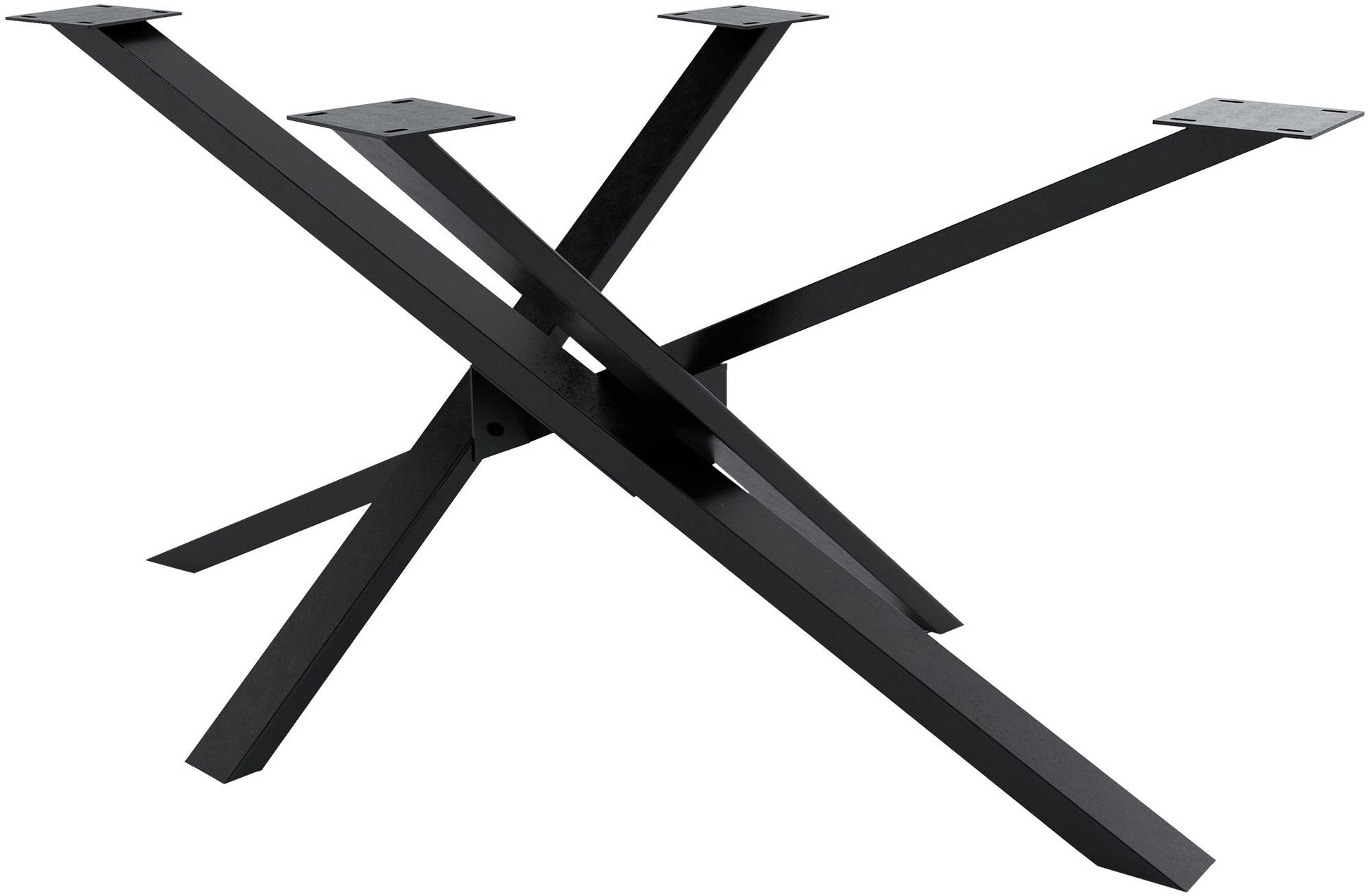 Mikado Tafelpoten - Onderstel - Hoogwaardig Staal met Vloerbeschermers voor Optimale Bescherming Kleur industrieel zwart Maat