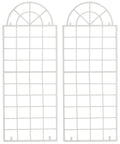 2-delige set Klimrekken - Trellissen - Decoratief en Stevig Design Kleur wit