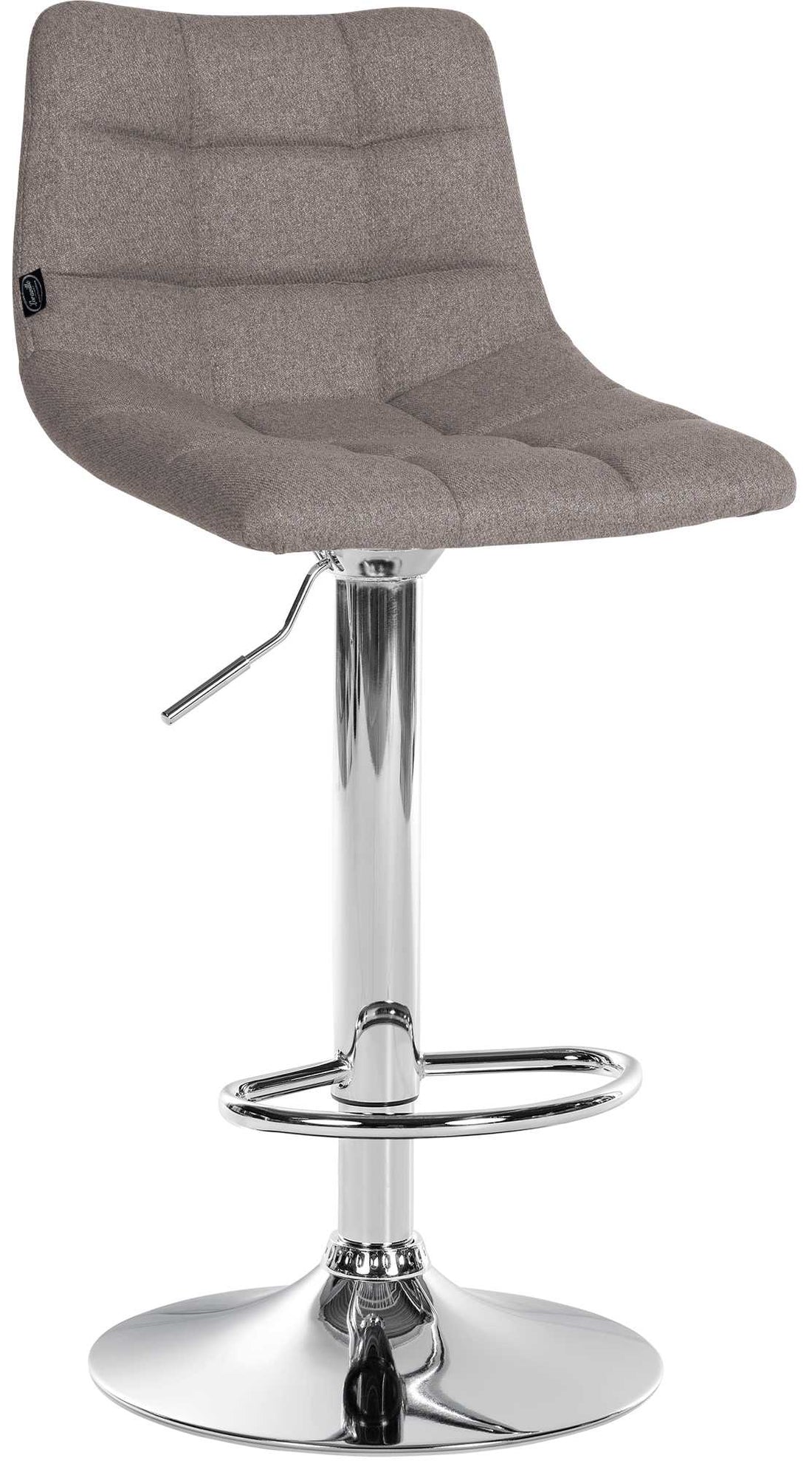 Verstelbare Barstoel - Kruk - 360° Draaibaar & Comfort, Elegante Klassieke Bekleding Kleur zwart Onderstel Kleur chroom