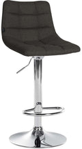 Verstelbare Barstoel - Kruk - 360° Draaibaar & Comfort, Elegante Klassieke Bekleding Kleur donkergrijs Onderstel Kleur chroom