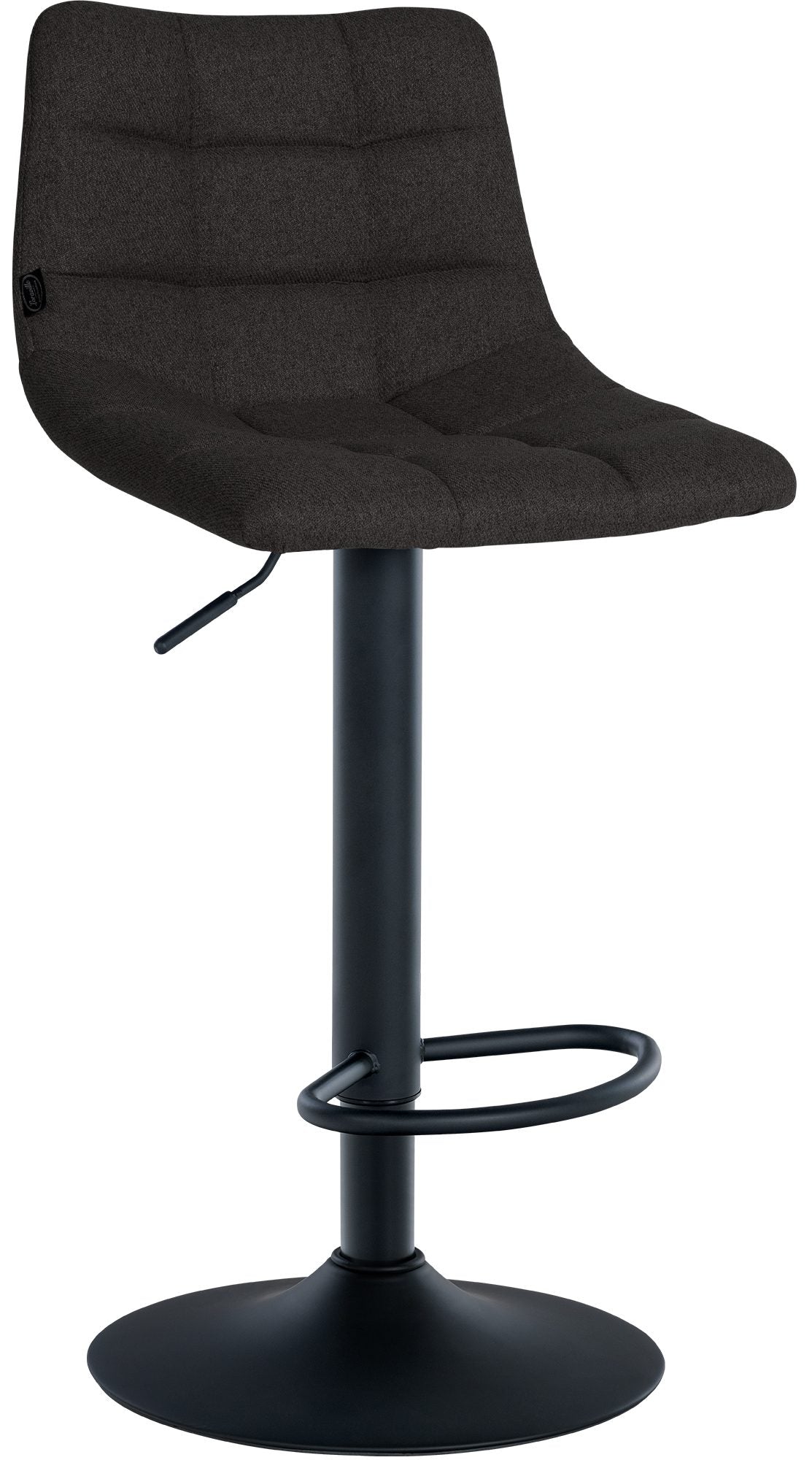 Verstelbare Barstoel - Kruk - 360° Draaibaar & Comfort, Elegante Klassieke Bekleding Kleur zwart Onderstel Kleur zwart
