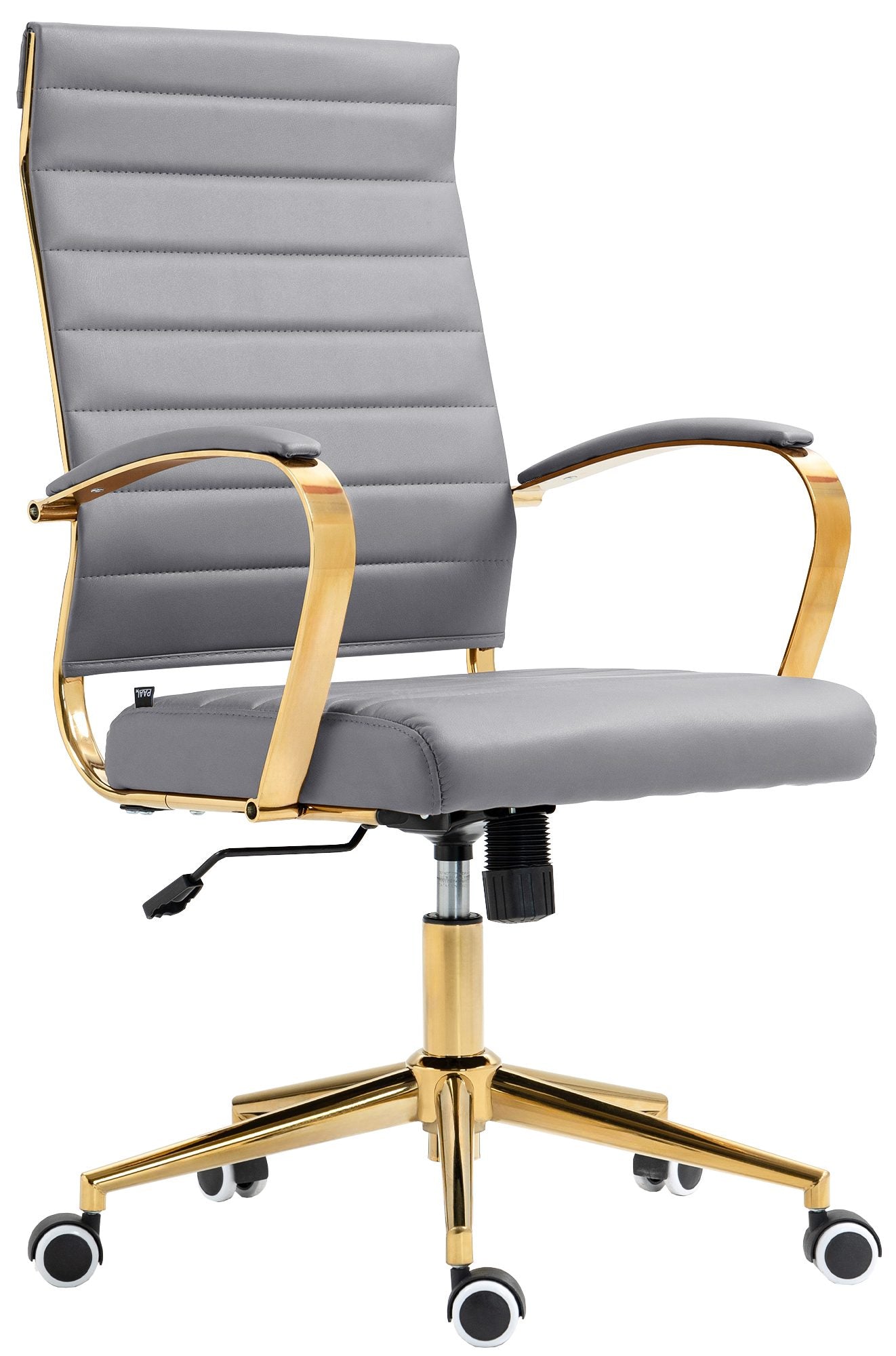 Ergonomische Kunstleren Bureaustoel - Design Zitcomfort - 360° Draaibaarheidsvoordeel Kleur grijs