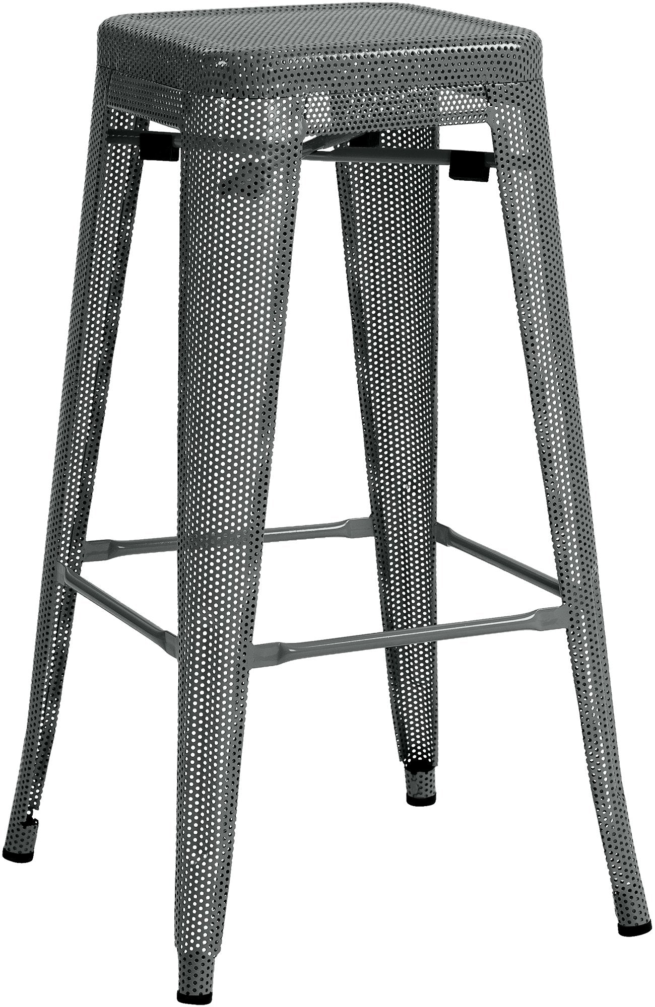 Barkruk - Industriële Kruk - Stapelbaar en Onderhoudsvriendelijk Design Kleur grijs
