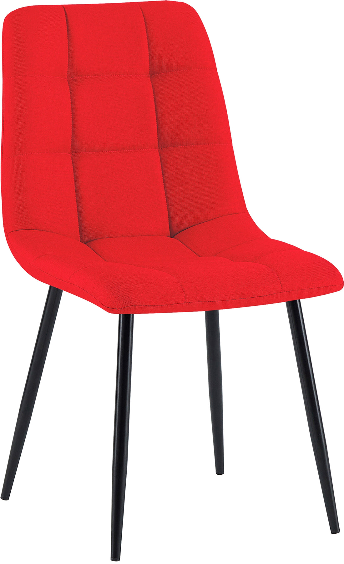 Eetkamerstoel, Keukenstoel, Comfortabele Zitting, Modern Design - Matzwart Onderstel Kleur zwart