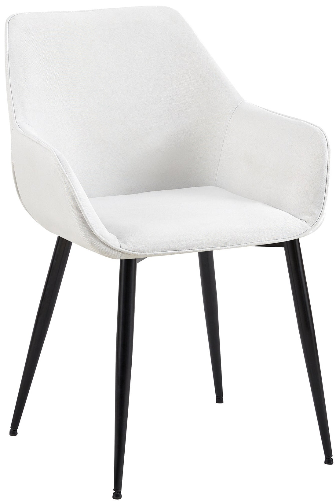 Eetkamerstoel - Comfortabele Luxe - Robuust Metaal Frame Kleur crème Materiaal Stof