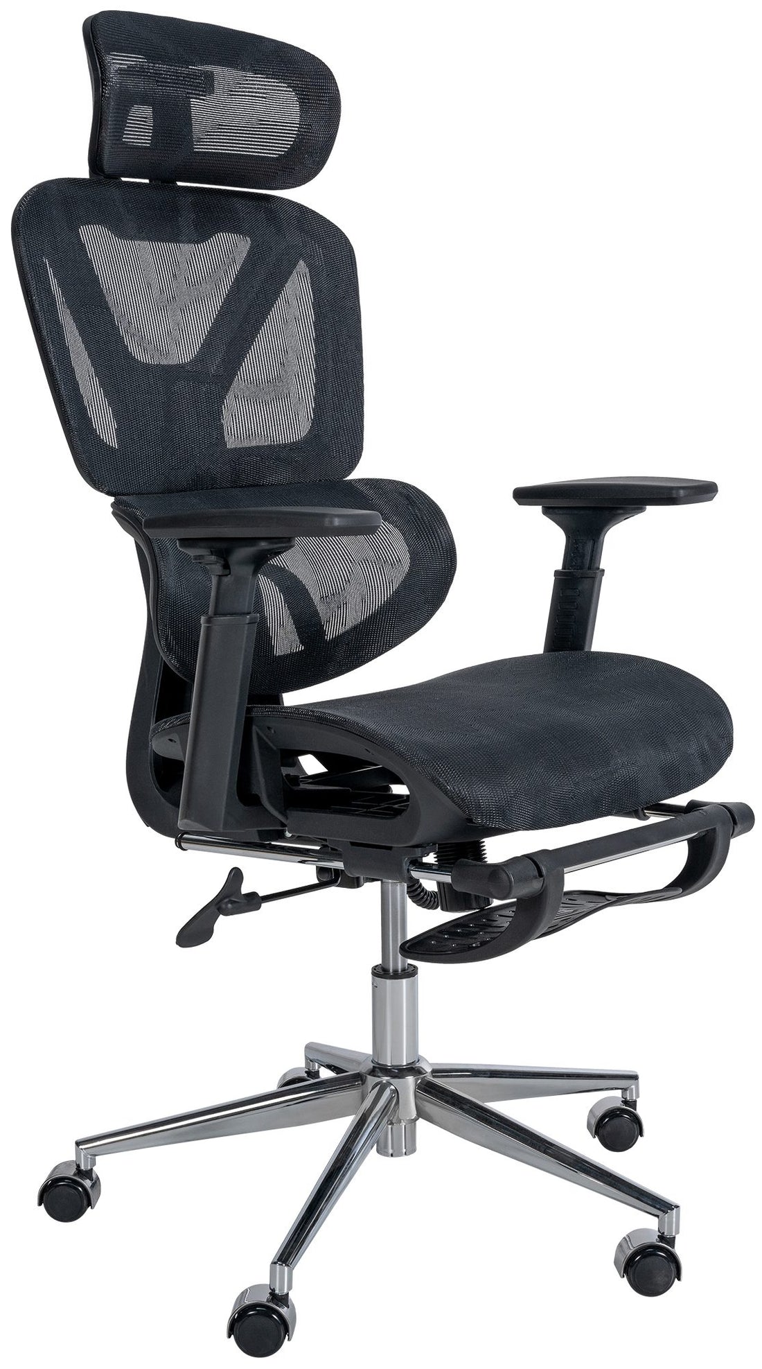Ergonomische Bureaustoel - Kantoorstoel - Pasvorm Ondersteuning, Ademend Mesh Kleur zwart