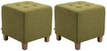 Set van 2 Moderne Hockers - Krukjes - Uiterst Functioneel Design Kleur groen