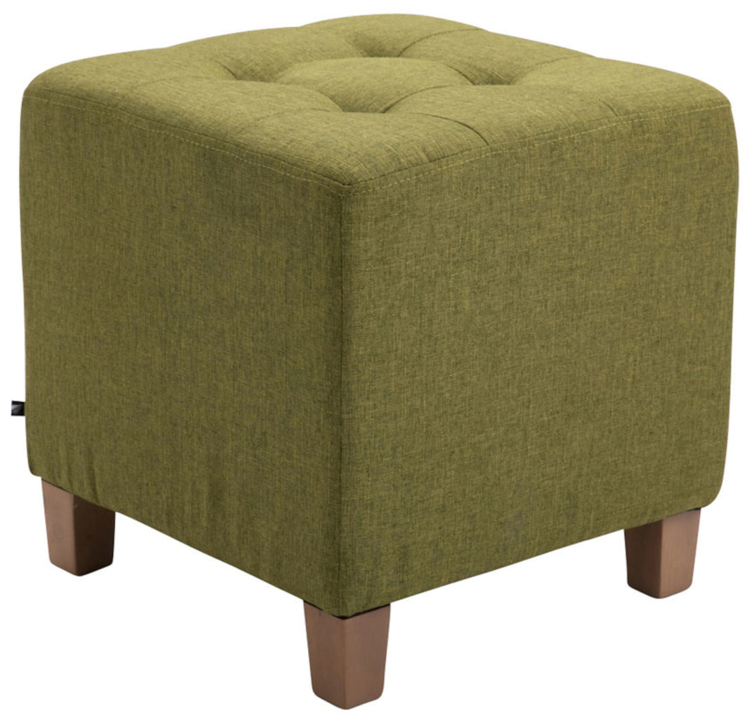 Set van 2 Moderne Hockers - Krukjes - Uiterst Functioneel Design Kleur groen