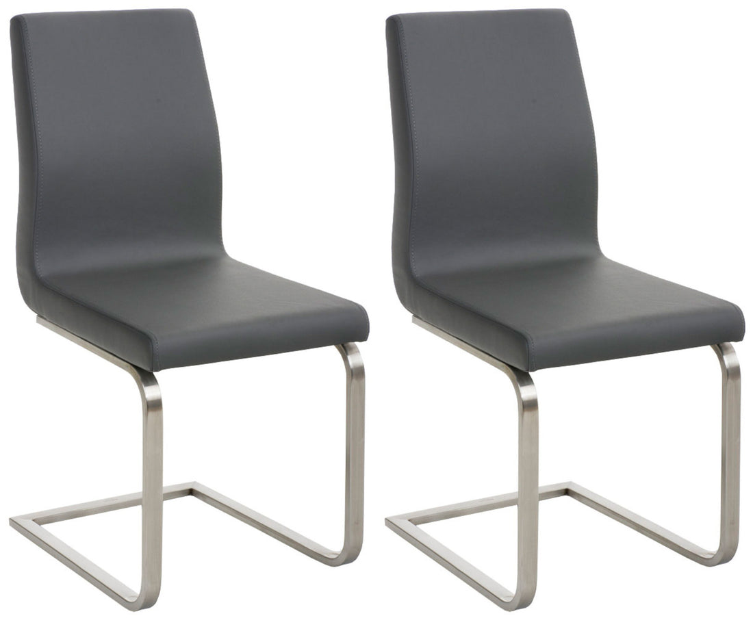 2er Set Eetkamerstoelen - Keukenstoelen - Comfort & Modern Design Kleur zwart