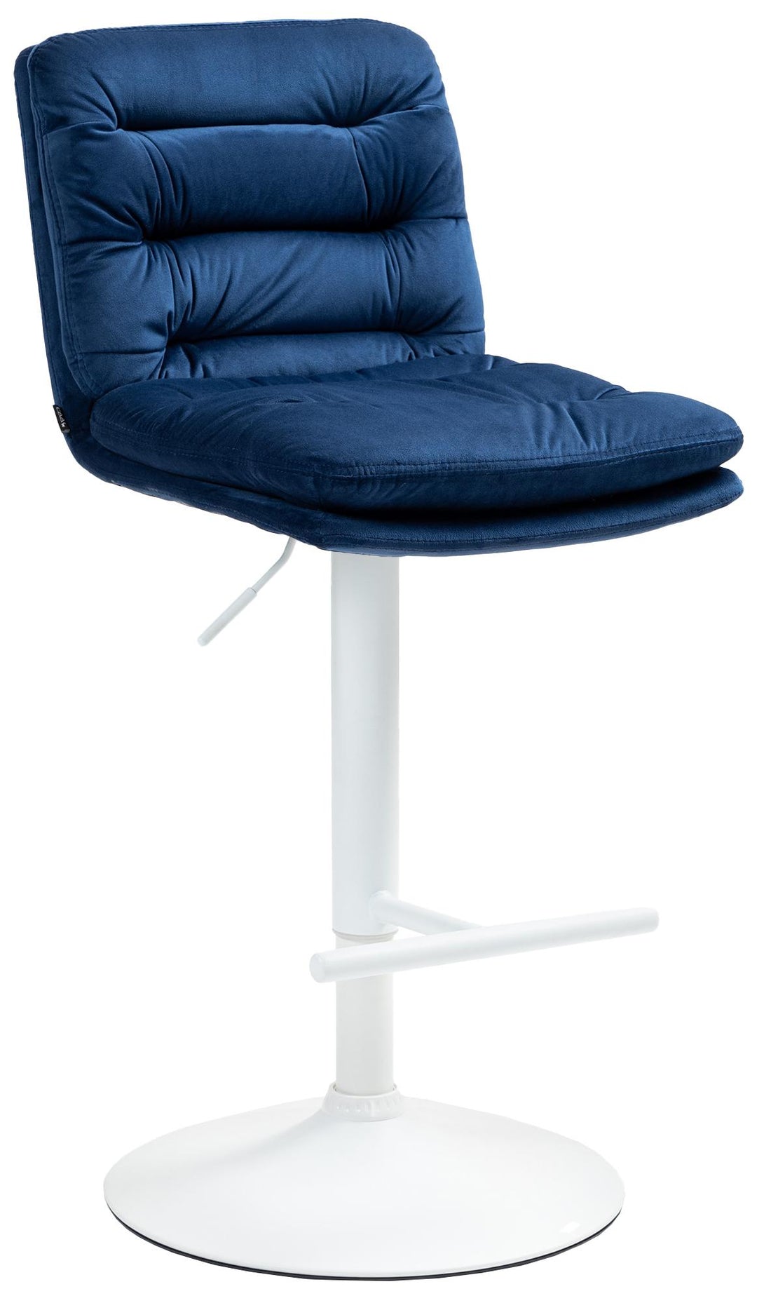 Fluwelen Barkruk Blauw - Velvet Stoel - Optimaal Zitcomfort & Draaibaar Design Kleur blauw