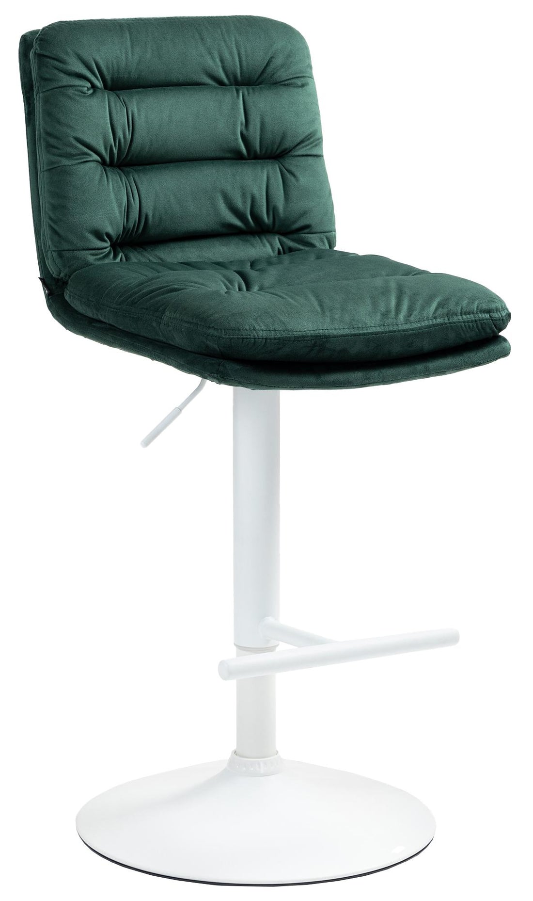 Barkruk, Kruk, Modern Comfort & Fluweel - Verstelbaar Met 360° Draaifunctie Kleur groen