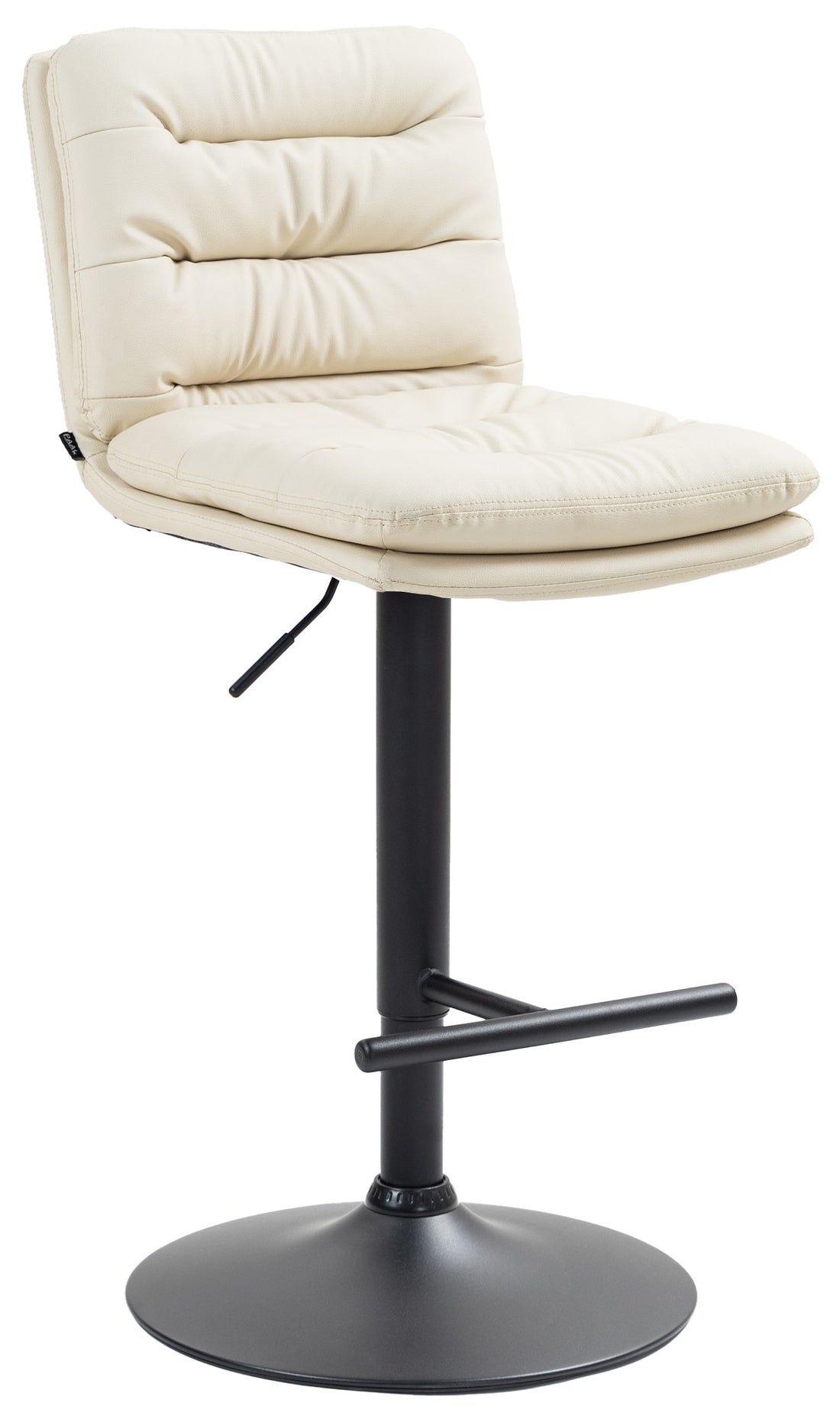 Barkruk - Kunstleren Stoel - Hoog Zitcomfort, Elegant Design, 360 Graden Draaifunctie Kleur zwart Onderstel Kleur zwart