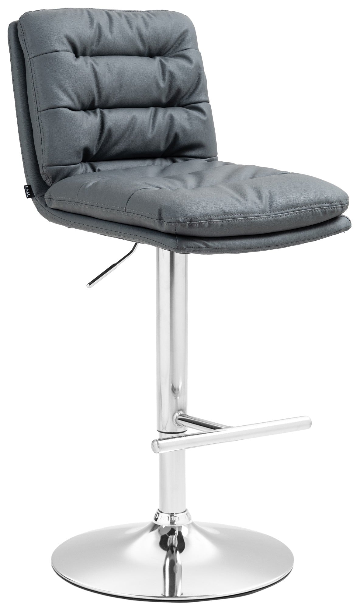 Moderne Barkruk - Stijlvolle Krukken - Hoog comfort, Kunstleer Zitting & Verstelbaar Frame Kleur grijs