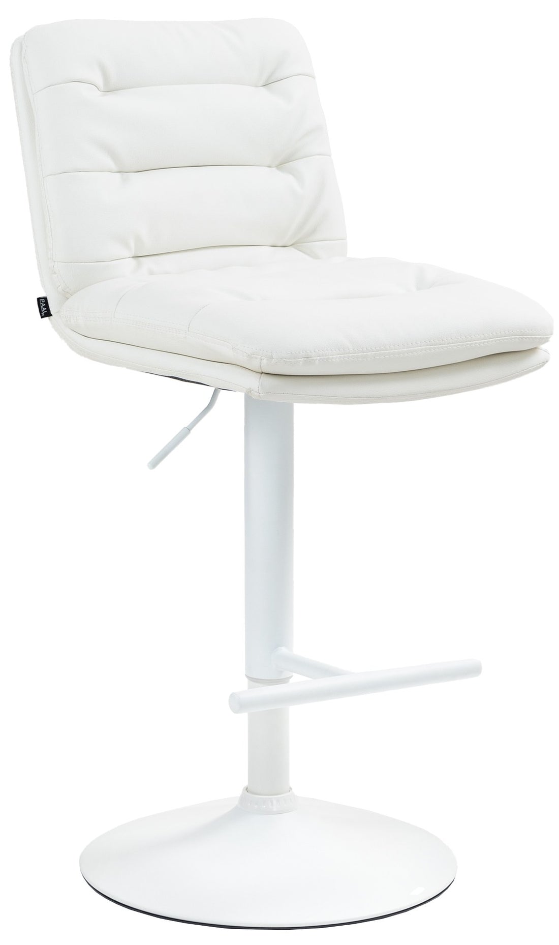 Barkruk Kunstleer - Kruk - Hoog Zitcomfort, Modern Design, Stijlvolle Bekleding en Draaibaar Kleur wit