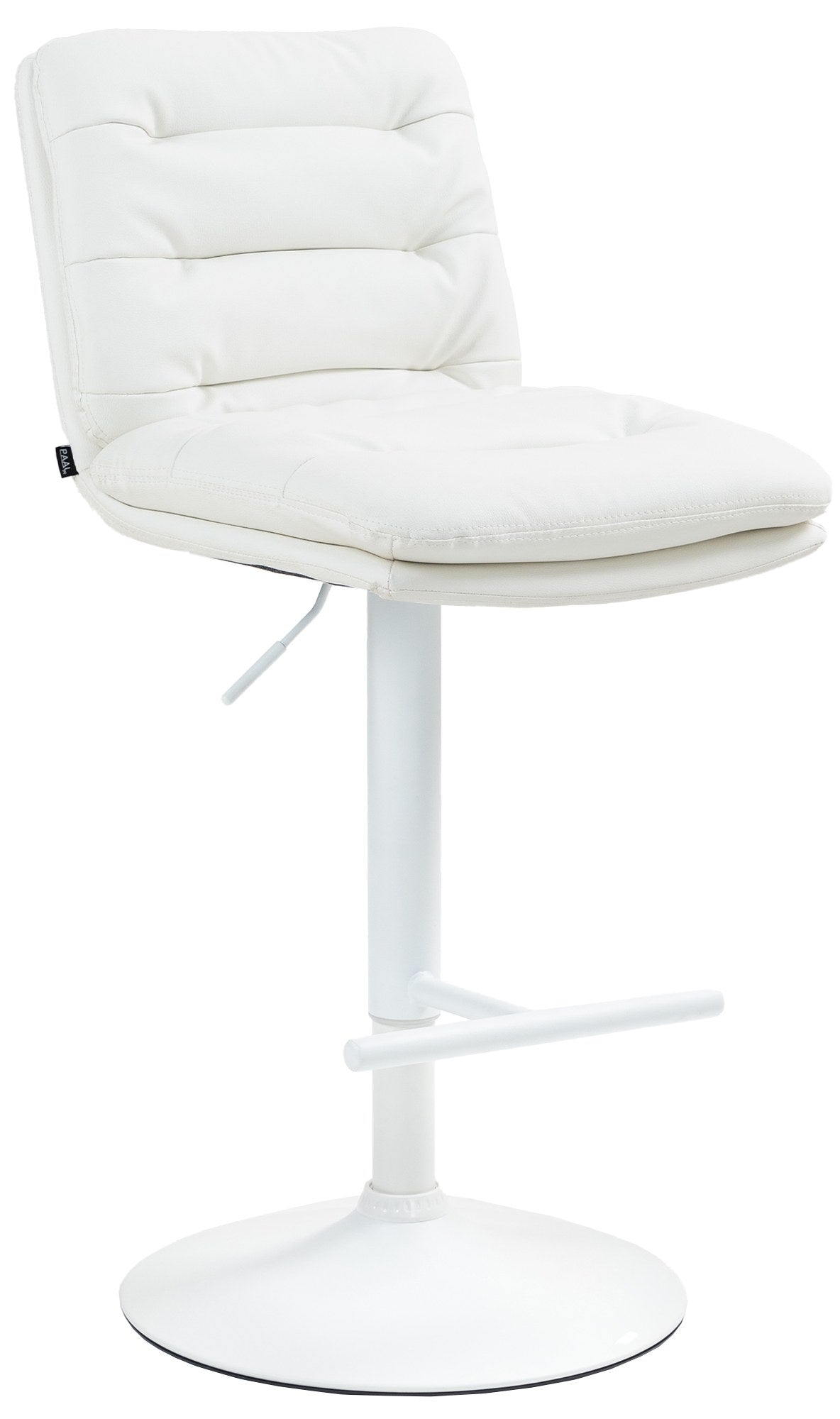 Barkruk Kunstleer - Kruk - Hoog Zitcomfort, Modern Design, Stijlvolle Bekleding en Draaibaar Kleur wit