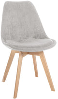 Comfortabele Eetkamerstoel - Keukenstoel - Onderhoudsvriendelijke Bekleding Kleur beige Materiaal Koord