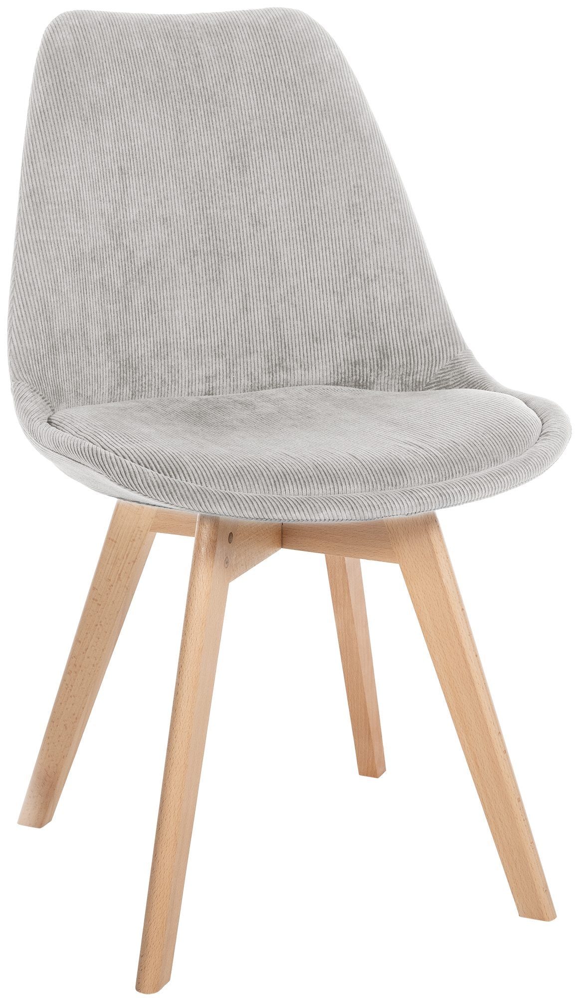 Comfortabele Eetkamerstoel - Keukenstoel - Onderhoudsvriendelijke Bekleding Kleur beige Materiaal Koord