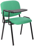 Klapstoel met Tafel - Vouwstoel - Gewatteerd Zitcomfort, Praktische Penuitsparing Kleur groen