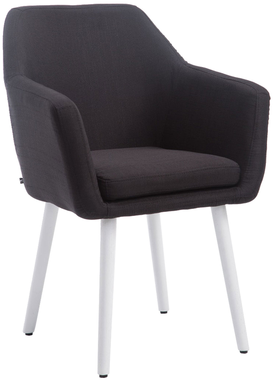 Eetkamerstoel, Elegante Zitting - Optimaal Comfort - Beukenhouten Poten Kleur zwart