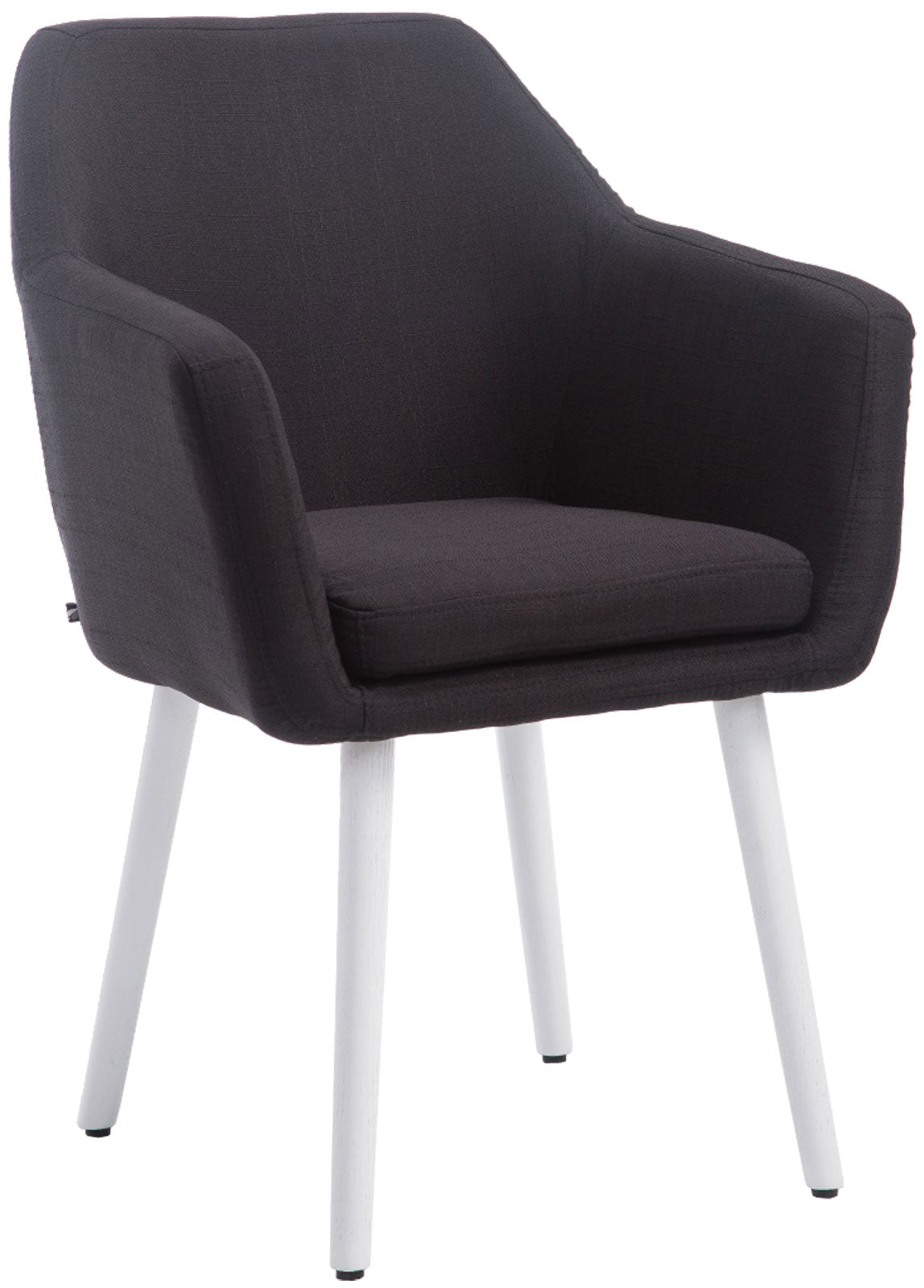 Eetkamerstoel, Elegante Zitting - Optimaal Comfort - Beukenhouten Poten Kleur zwart