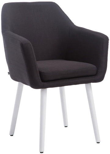 Eetkamerstoel, Elegante Zitting - Optimaal Comfort - Beukenhouten Poten Kleur zwart