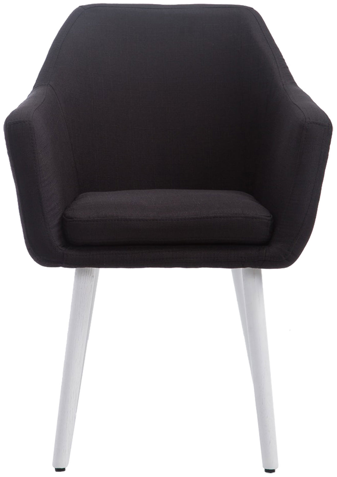 Eetkamerstoel, Elegante Zitting - Optimaal Comfort - Beukenhouten Poten Kleur zwart