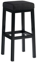 Barkruk met Metalen Frame - Hoge Kruk - Stabiel & Floor-Friendly Design Kleur donkergrijs Materiaal Stof