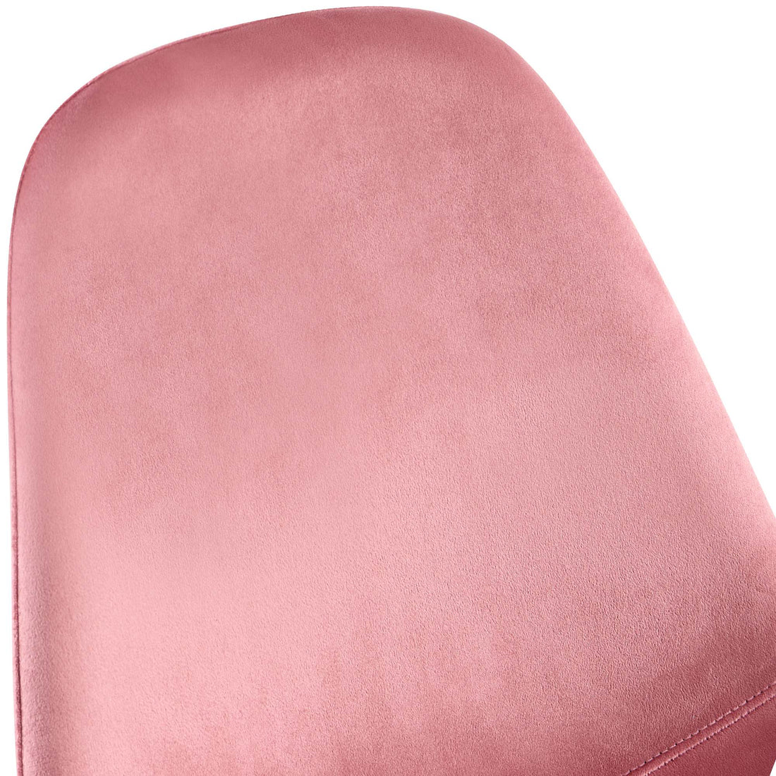 Set van 4 Eetkamerstoelen, Keukenstoelen, Onderhoudsvriendelijk Design - Roze Fluweel Kleur roze