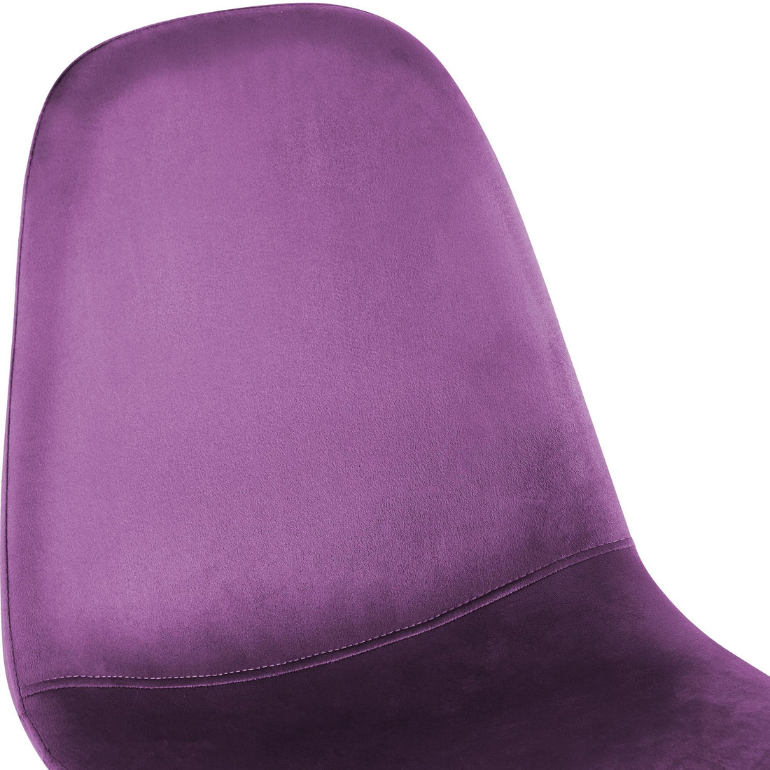 4x Moderne Eetkamerstoelen Set - Stoelen - Onderhoudsvriendelijk - Fluweel Bekleding Kleur paars