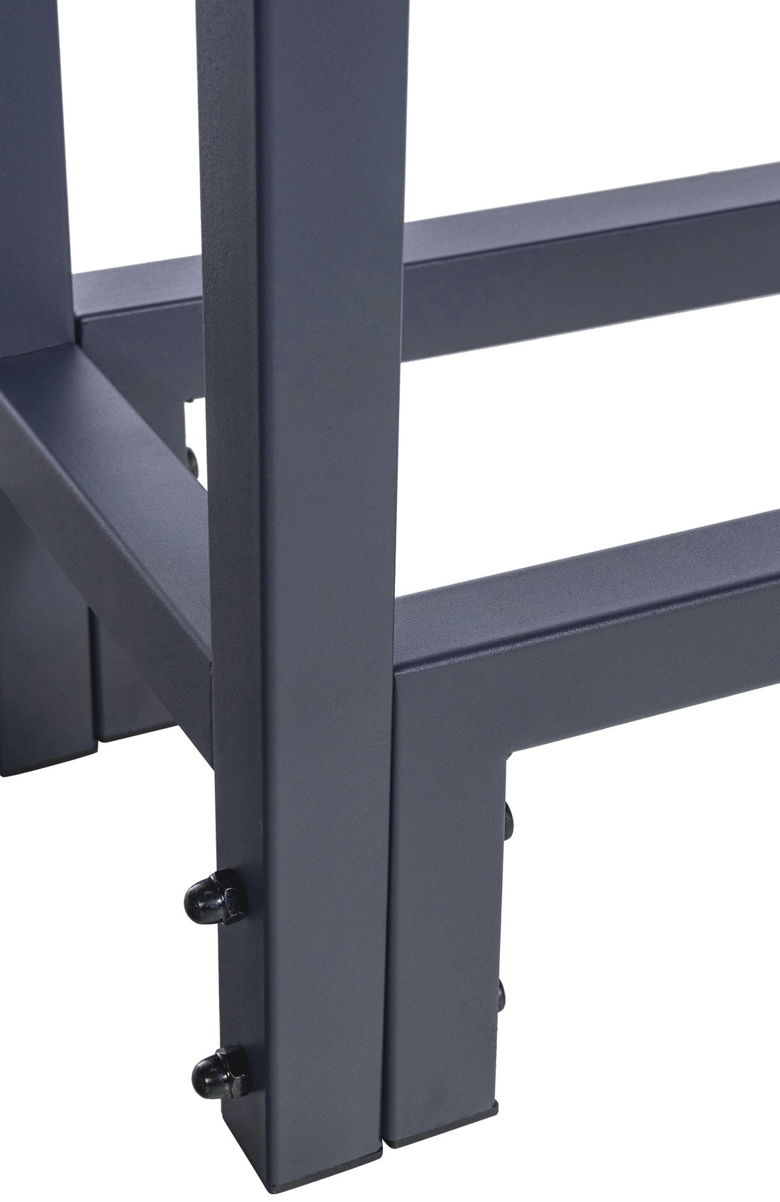 Brandhoutrek met Dekzeil - Haardhoutopslag - Ruimtebesparend en Roestbestendig Staal Kleur antraciet