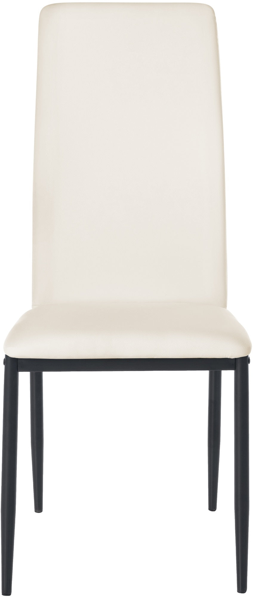 6-delige Set Eetkamerstoelen - Keukenstoelen - Hoog Zitcomfort Kleur crème