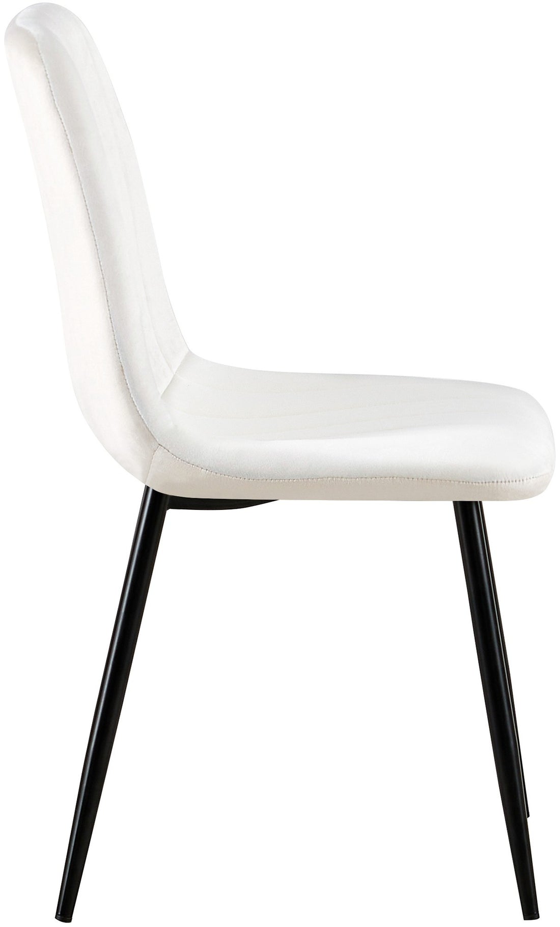 Set van 4 Eetkamerstoelen - Keukenstoelen - Optimaal Comfort, Beschermers Gevoelige Vloeren Kleur crèmewit