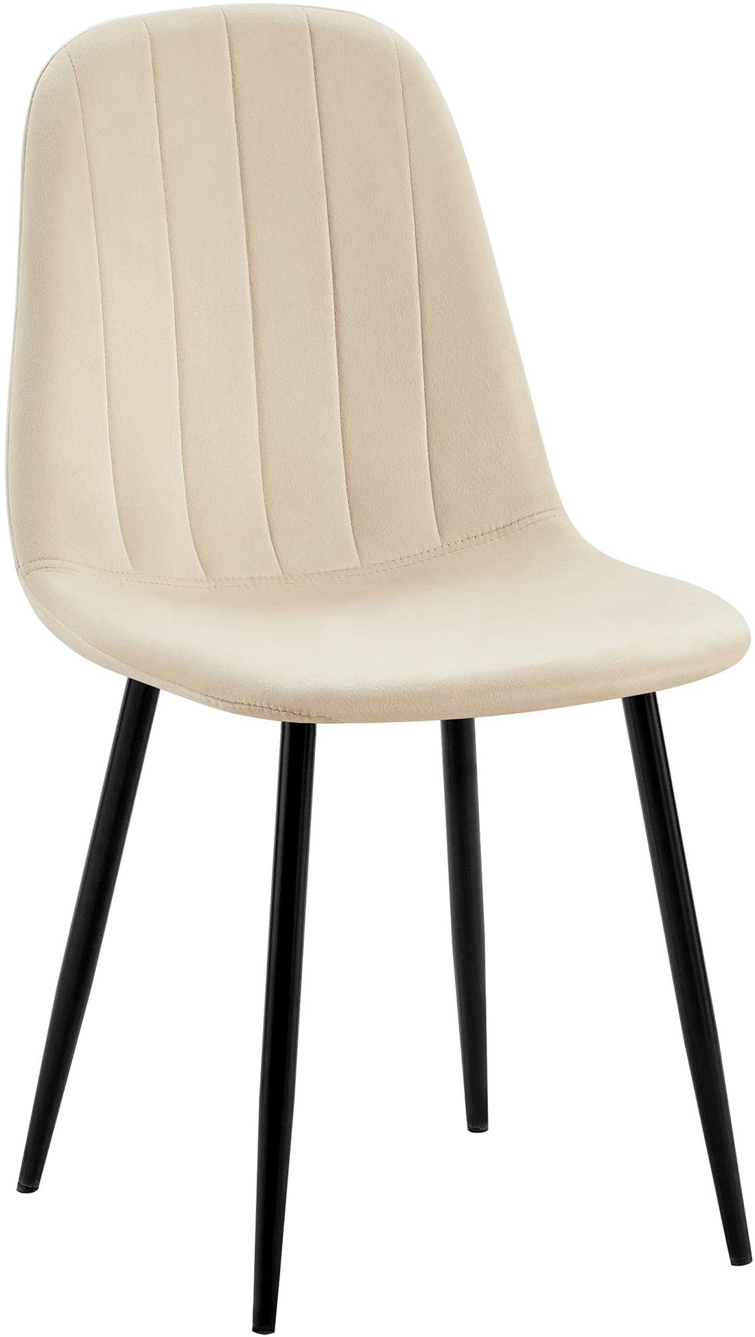 Eetkamerstoel met Fluwelen Bekleding - Keukenstoel - Hoog Comfort, Zwart Metalen Frame Kleur blauw