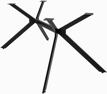 Moderne Tafelpoten - Industriële Onderstellen - Duurzaam Poedergecoat Staal Kleur zwart Maat S