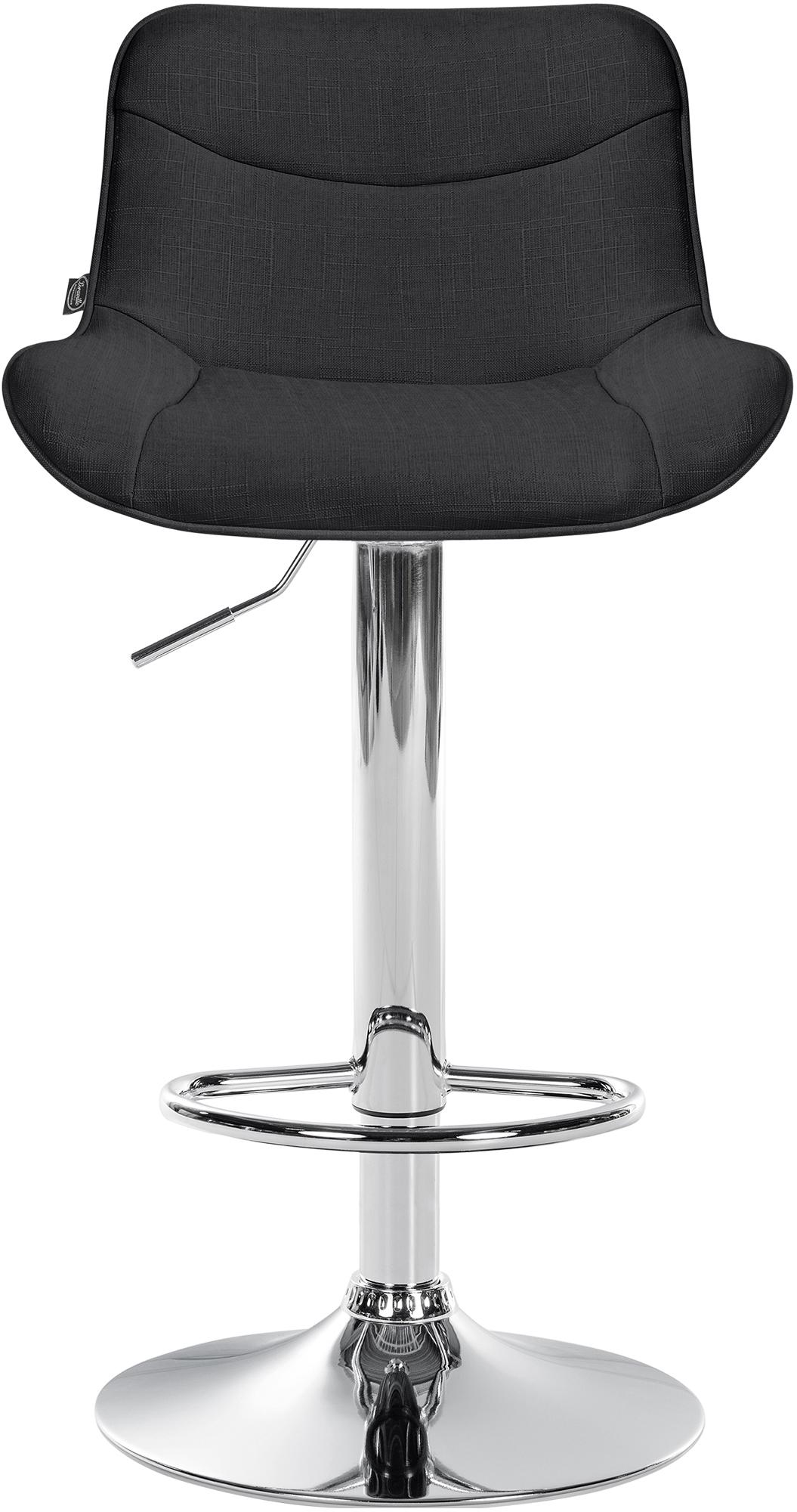 Barkruk Stof - Barstoel - Hoogteverstelbaar & Ergonomisch Design Kleur zwart