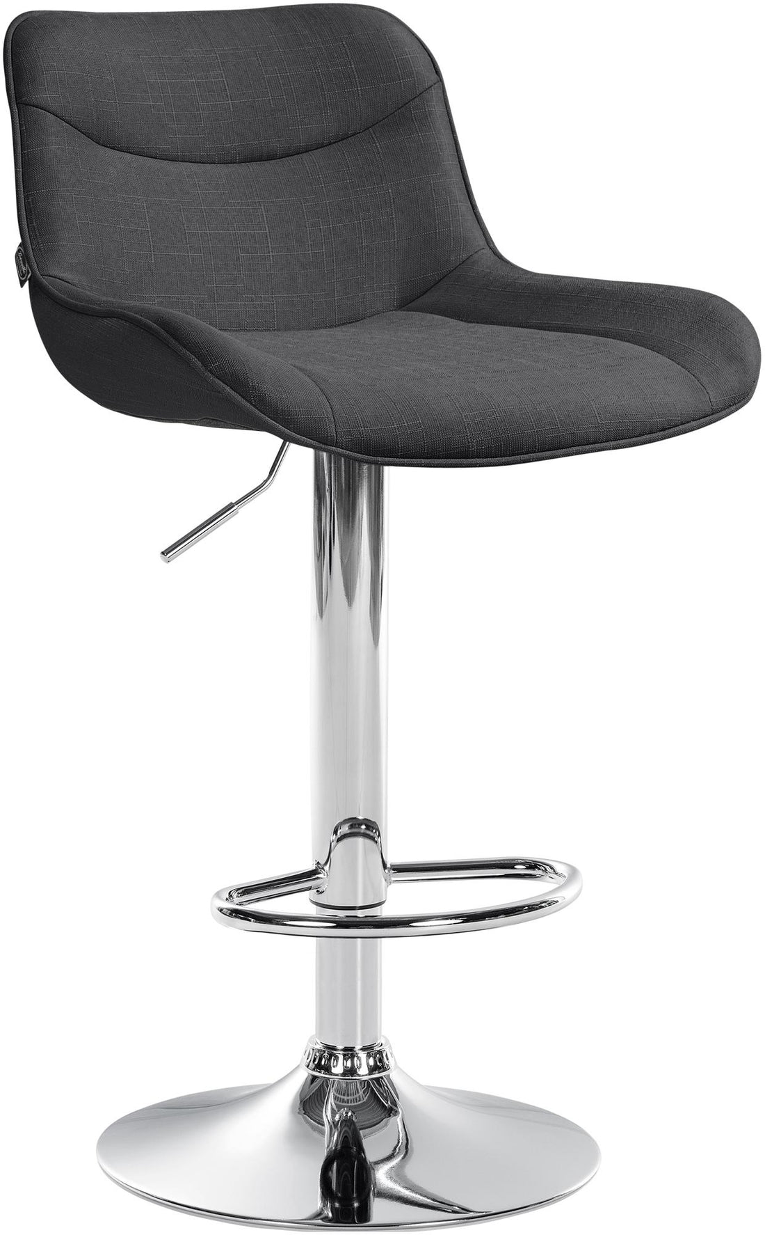 Verstelbare Barstoel - Draaibare Kruk - Ergonomisch Comfort, Duurzaam Stof Kleur crème Onderstel Kleur chroom