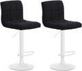 Set van 2 Barkrukken - Hoge Stoelen - 360° Draaibaar Design, Hoogte Verstelbaar Comfort Kleur zwart