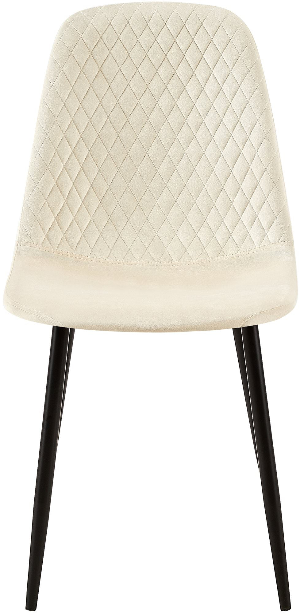 4-delige set Eetkamerstoelen - Keukenstoelen - Uitstekend Zitcomfort & Stijlvol Design Kleur crème