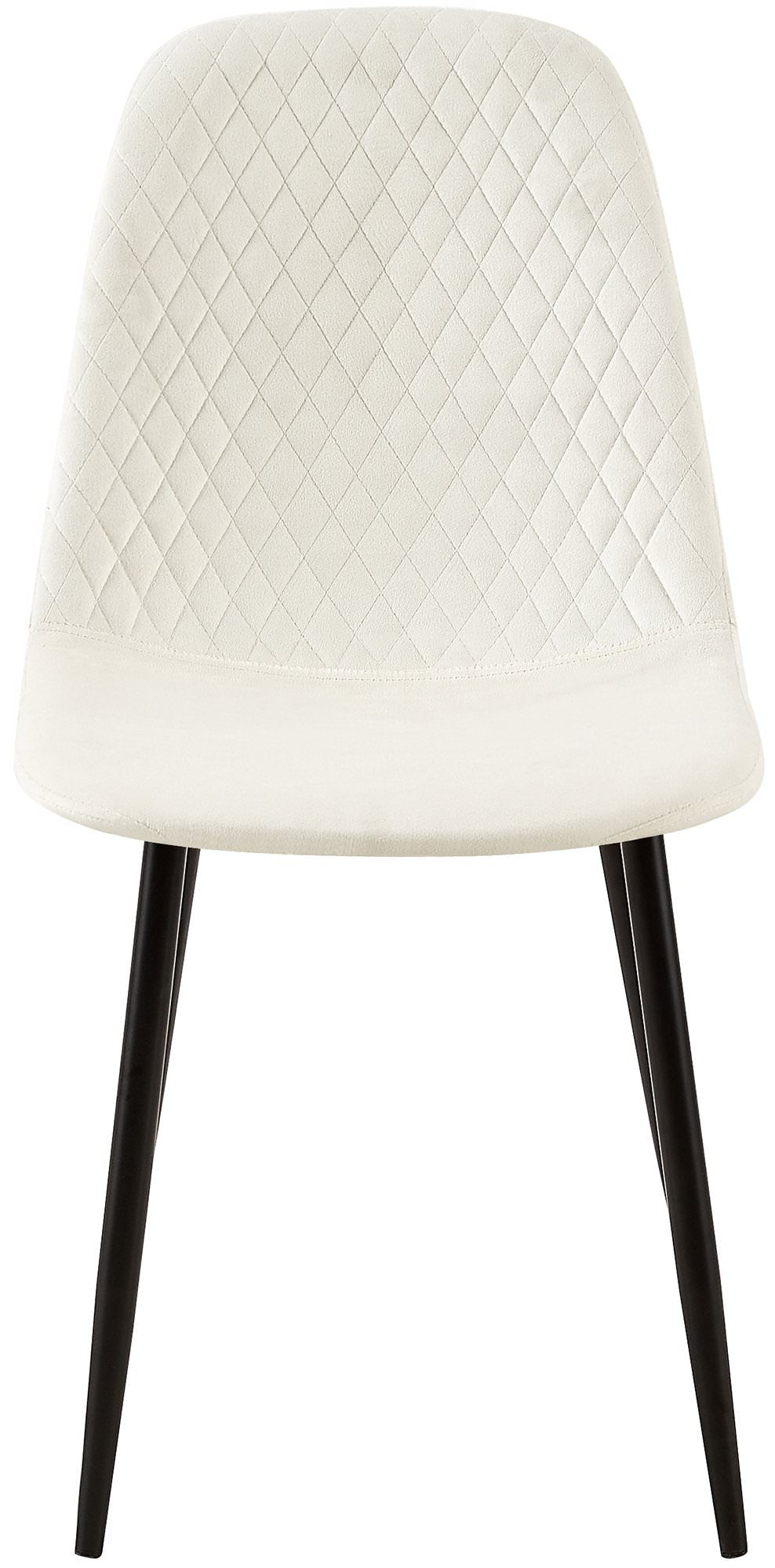 4-delige set Eetkamerstoelen - Dining Chairs - Onderhoudsvriendelijke stof Kleur crèmewit