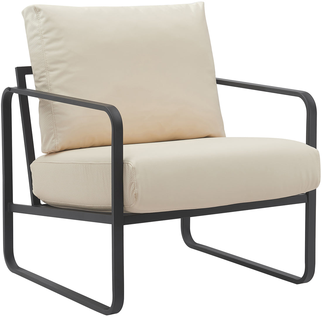 Loungestoel Relaxstoel - Comfortabele Zithouding, Metaal Frame - Kunstleer of Stof Kleur bruin Materiaal kunstleer