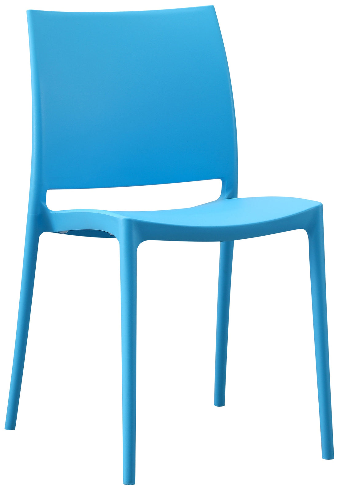 Tuinstoel - Buitenstoel - UV-bestendig Kunststof, Weerbestendige Comfortstoel Kleur blauw