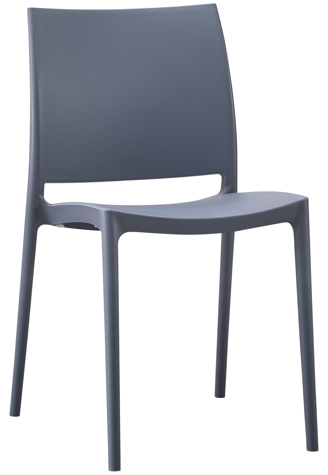 Tuinstoel - Buitenstoel - UV-bestendig Kunststof, Weerbestendige Comfortstoel Kleur grijs