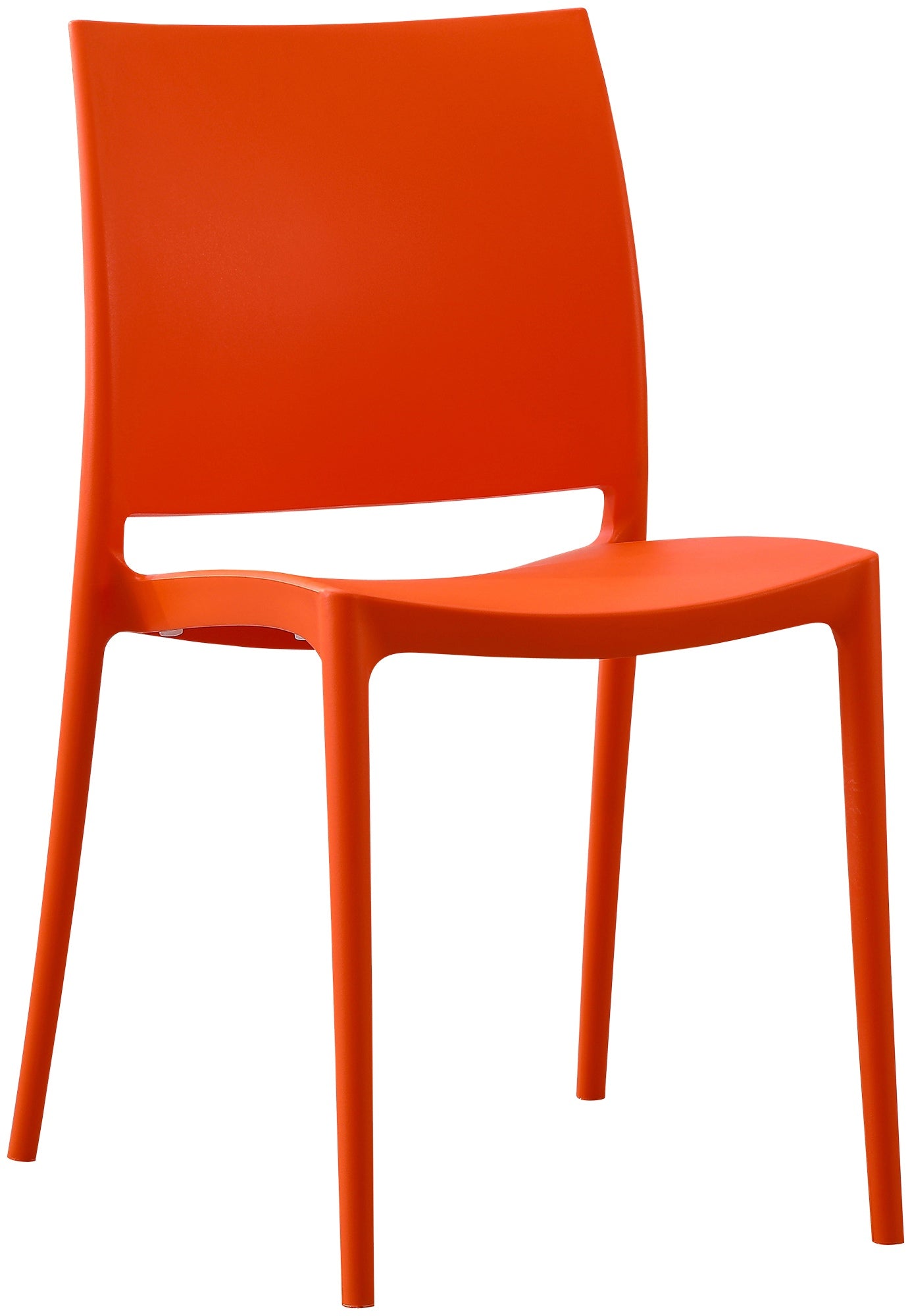 Tuinstoel - Buitenstoel - UV-bestendig Kunststof, Weerbestendige Comfortstoel Kleur oranje