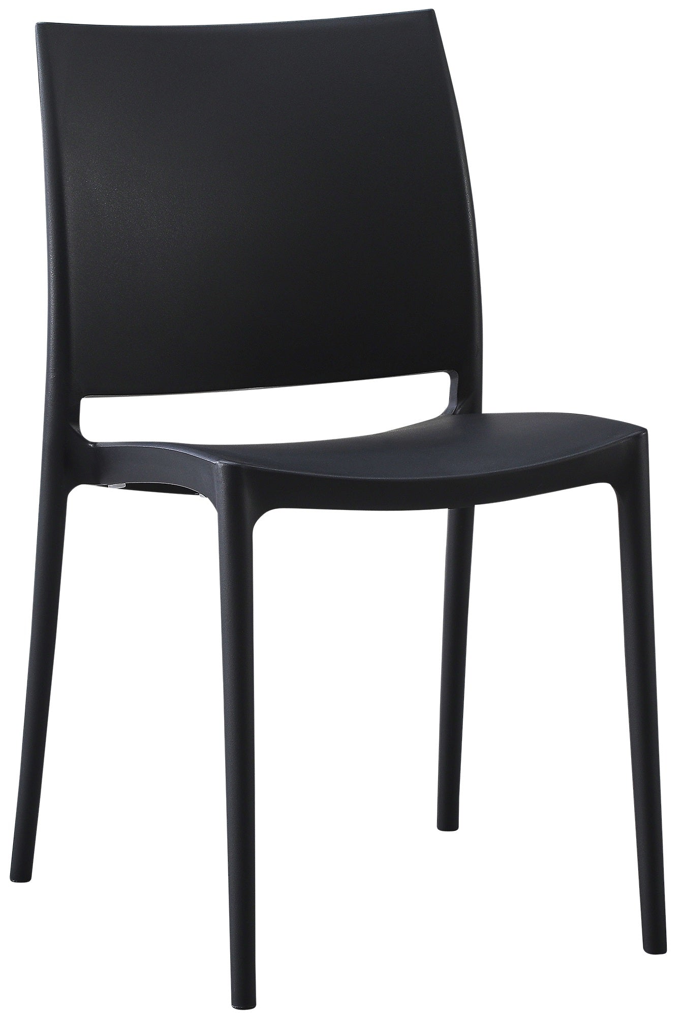 Tuinstoel - Buitenstoel - UV-bestendig Kunststof, Weerbestendige Comfortstoel Kleur zwart